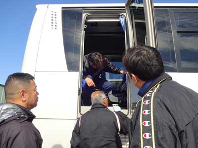 非常口取扱訓練 アクティブバス